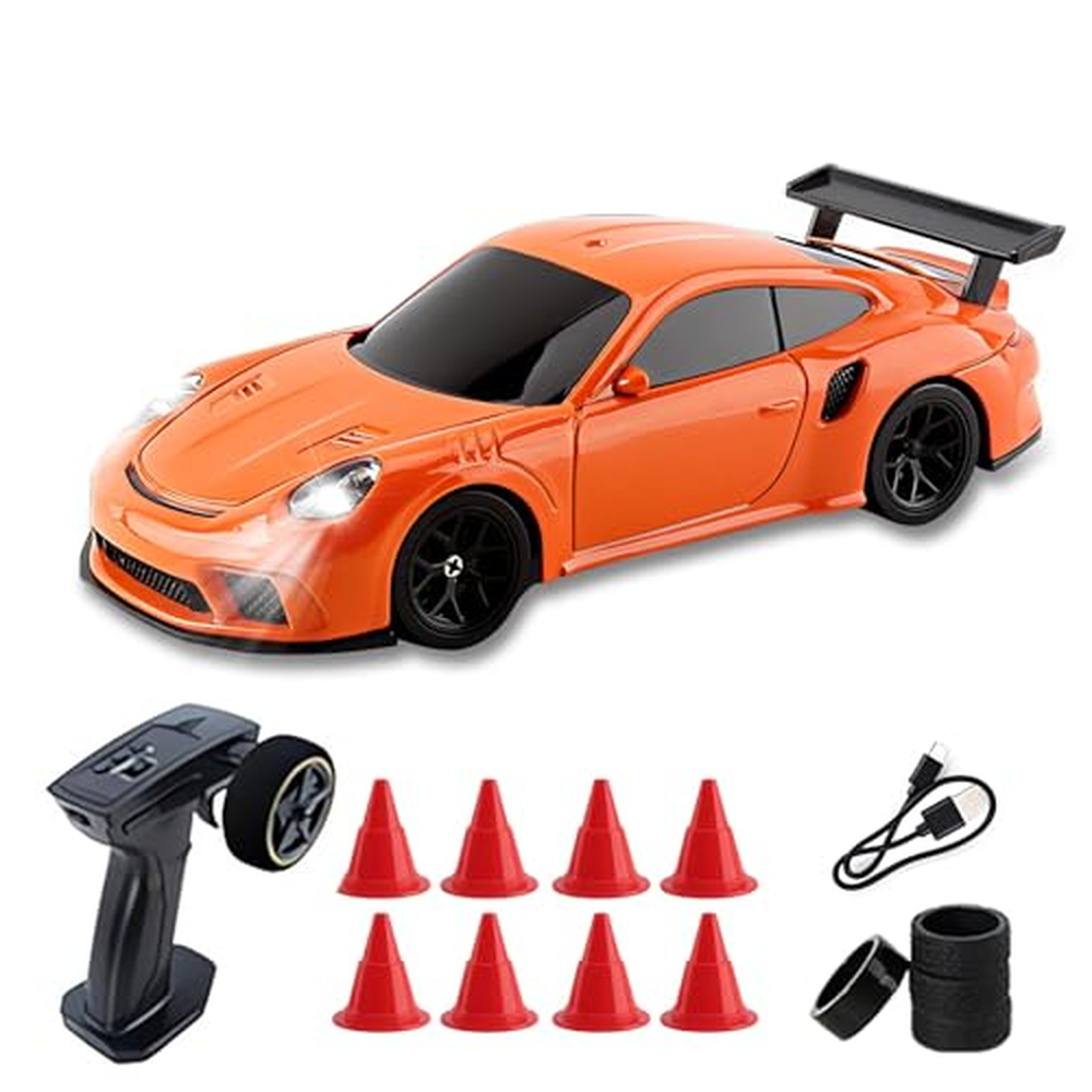 Vefacion Mini RC Drift Car 1 43 Scale 2,4GHz 15KM H Vysokorychlostní sportovní závodní auto Model auta na dálkové ovládání se sv